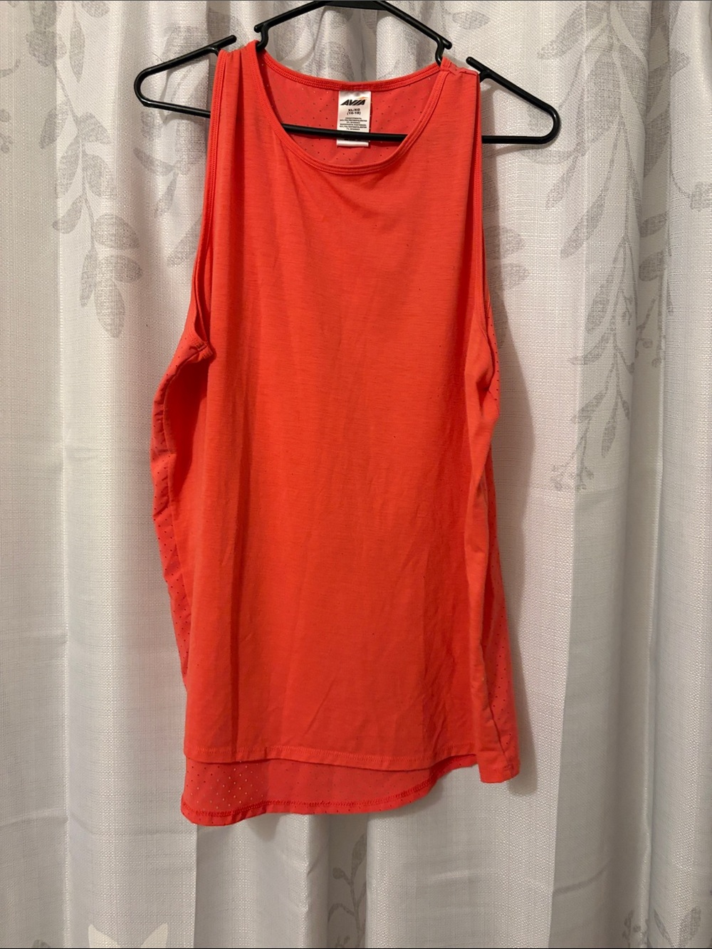 Avia Coral-Red Athletic Sleeveless Tank